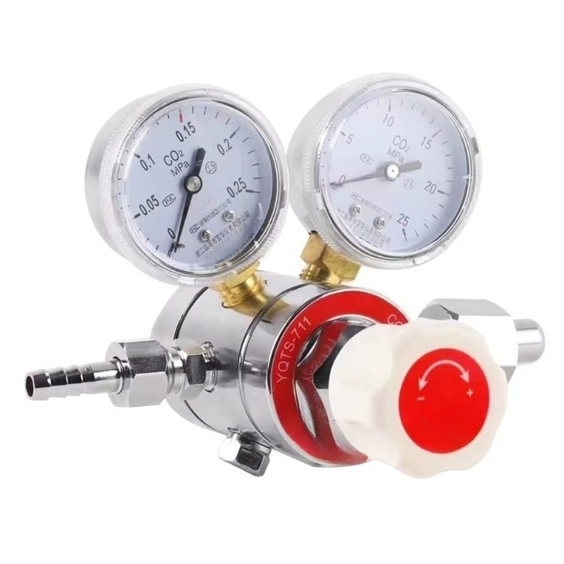Co2 Regulator Dual Stage - Válvula de pressão de latão com