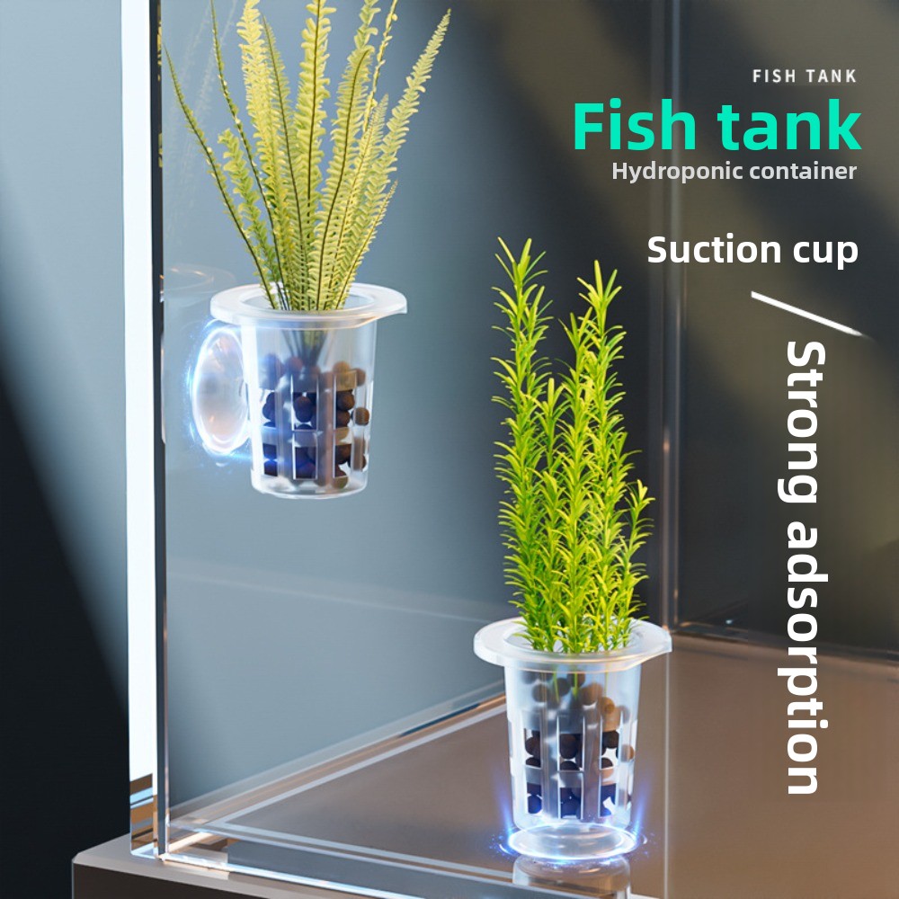 Planted Aquarium Materials - 10 Peças de Vasos Hidropônicos Transparentes