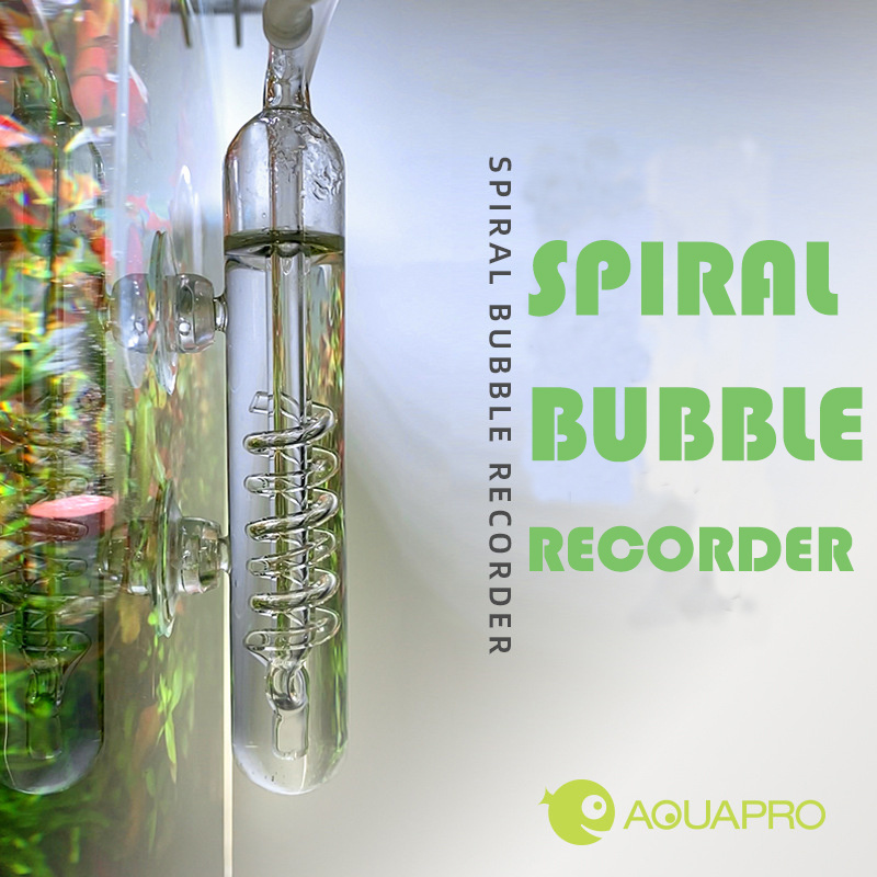 Planted Aquarium Ada - Aquário espiral bolha gravador difusor contador