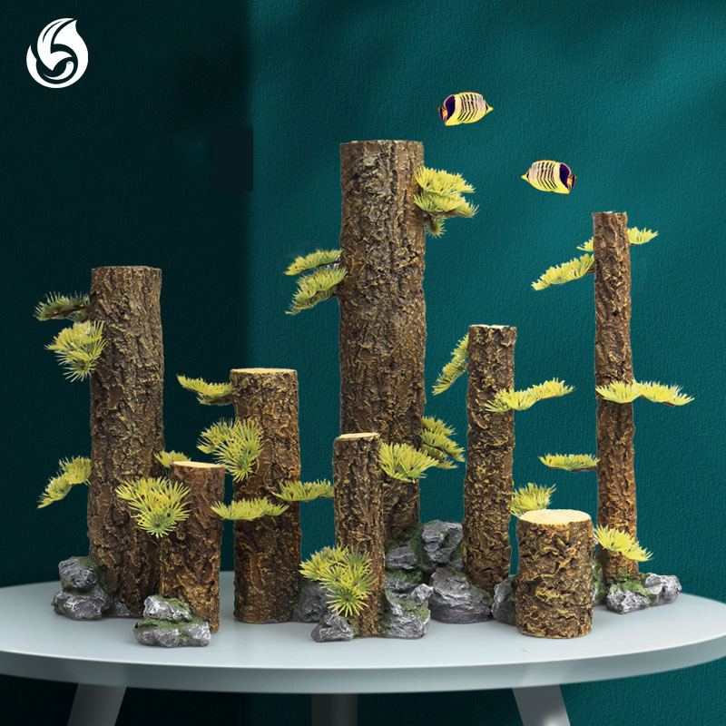 Aquarium Plant Root Tabs - Simulação tronco de árvore afundando madeira