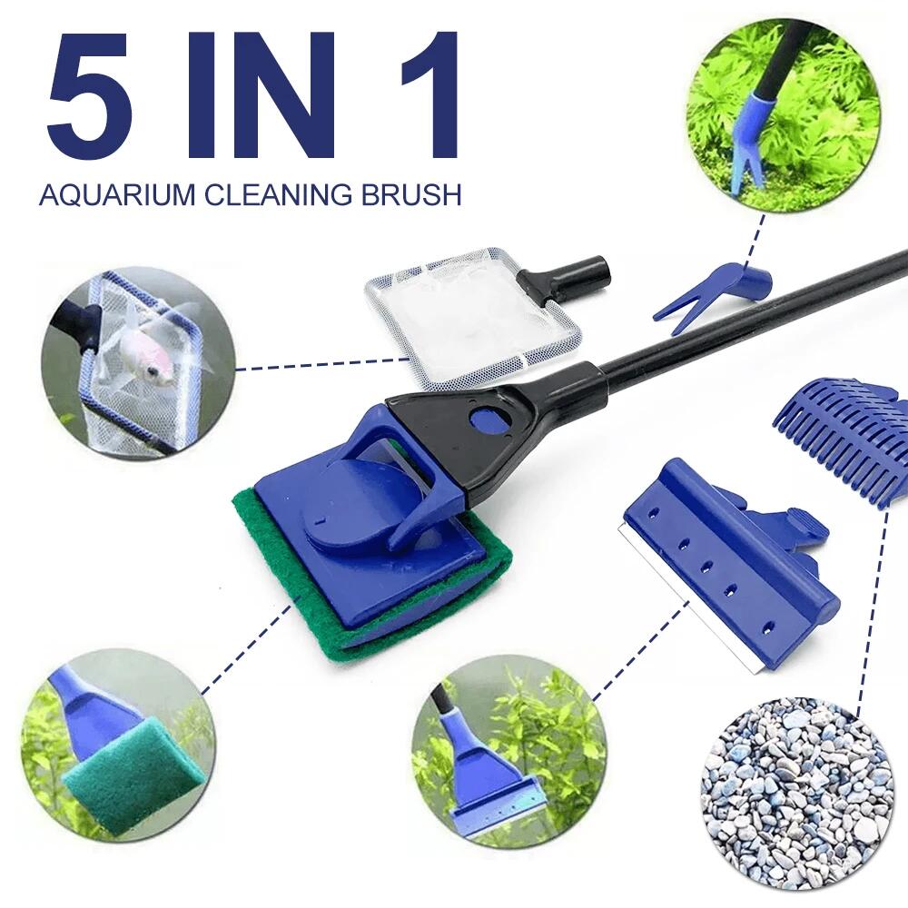 Aquarium Planted Soil - 5 em 1 ferramenta de limpeza