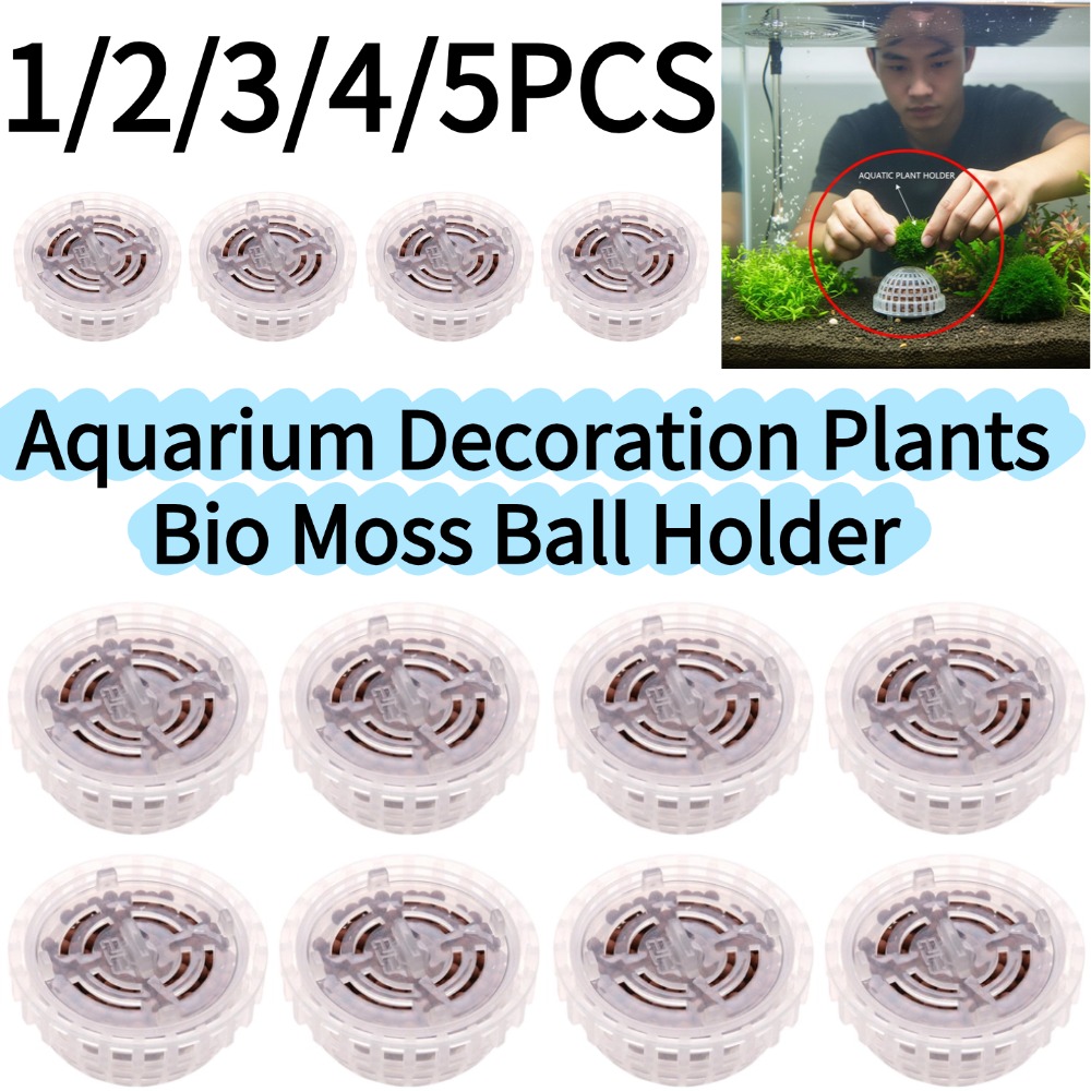 Aquarium Plant Red - 1-5 Peças de Plantas Decorativas para
