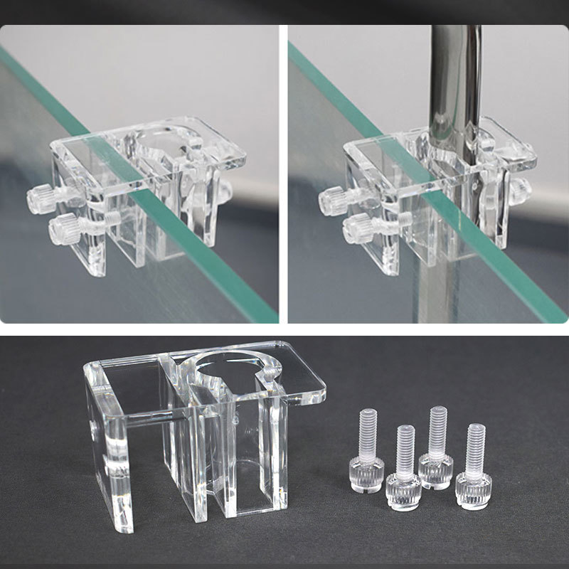 Aquarium Plant Holder - Acrílico Water Pipe Grampos para Fish