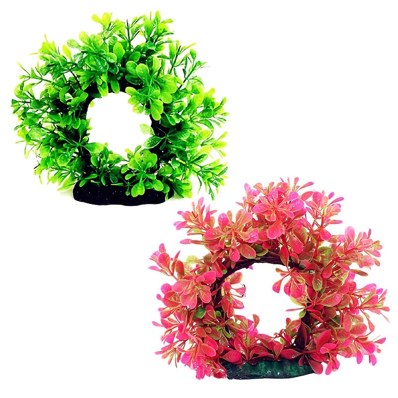 Planted Aquarium Materials - Grinalda subaquática artificial subaquática de plástico