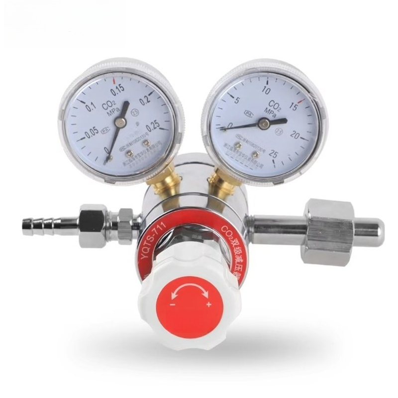Válvula de pressão de latão co - Co2 Regulator Dual Stage avaliação e preço