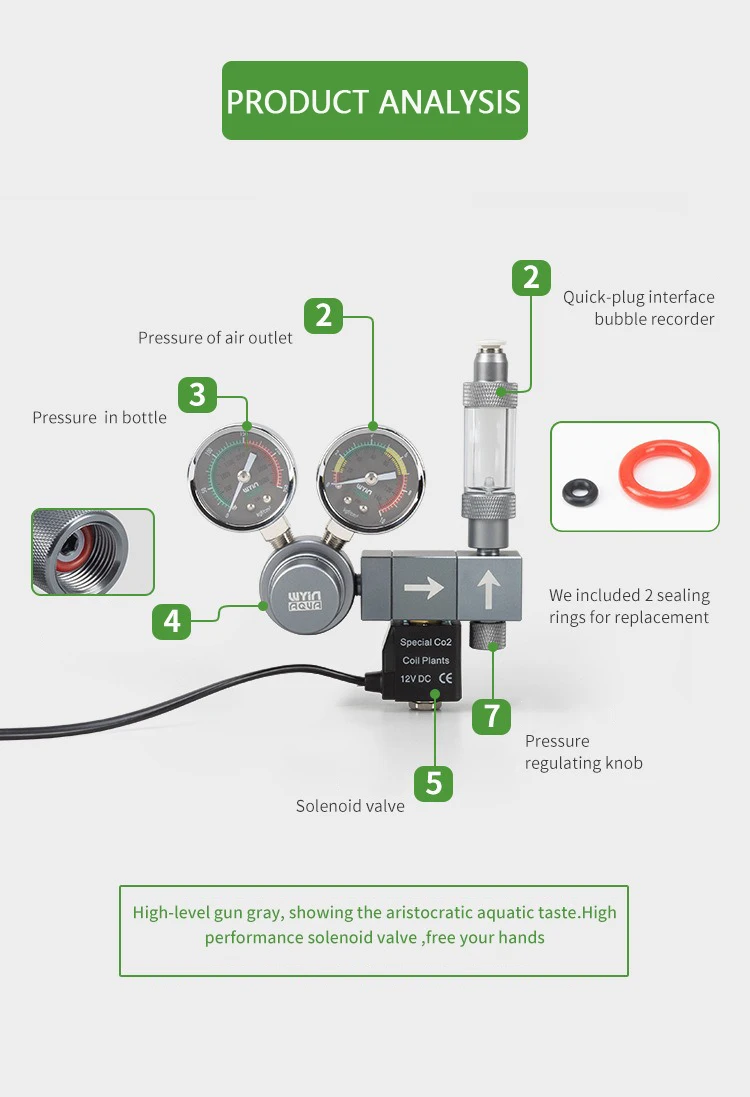 Regulador de CO2 para Aquário  - Co2 Regulator Dual Stage avaliação e preço