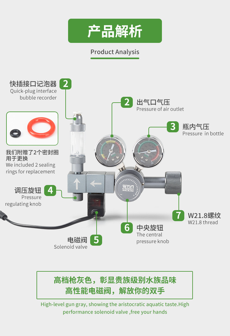 Regulador de CO2 para Aquário  - Co2 Regulator Dual Stage avaliação e preço