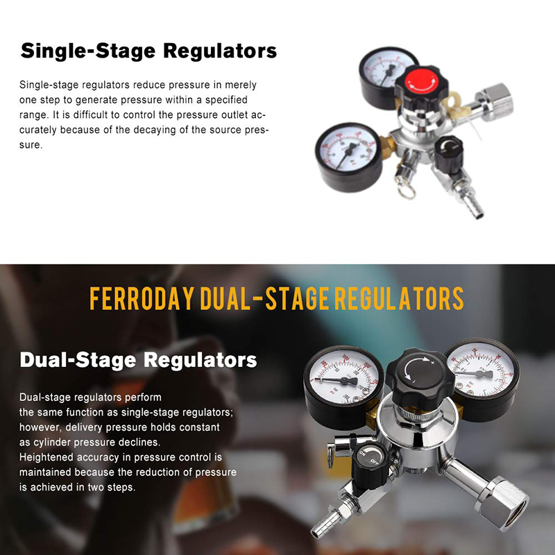 Regulador de cerveja de calibr - Co2 Regulator Dual Stage avaliação e preço