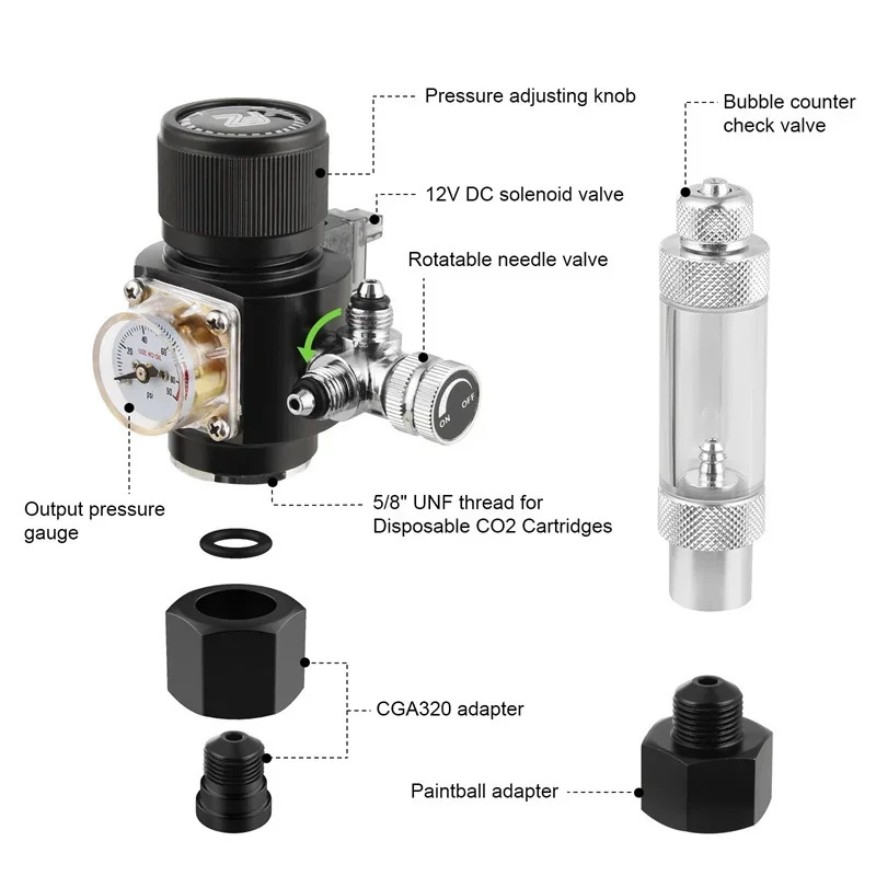 Regulador de CO2 de Duplo Está - Co2 Regulator Dual Stage avaliação e preço